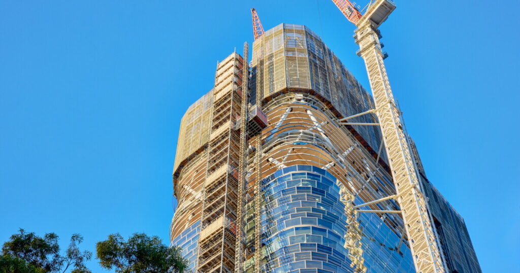 Estrutura do edifício Atlassian Central em Sydney