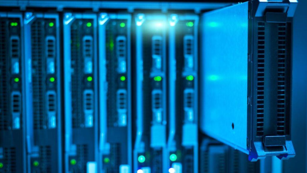 Servidores de alta performance em um data center moderno