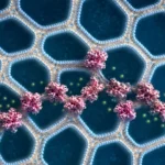 Estrutura microscópica de material impresso em 3D