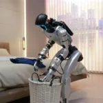 Robô humanoide da Unitree realizando tarefas domésticas